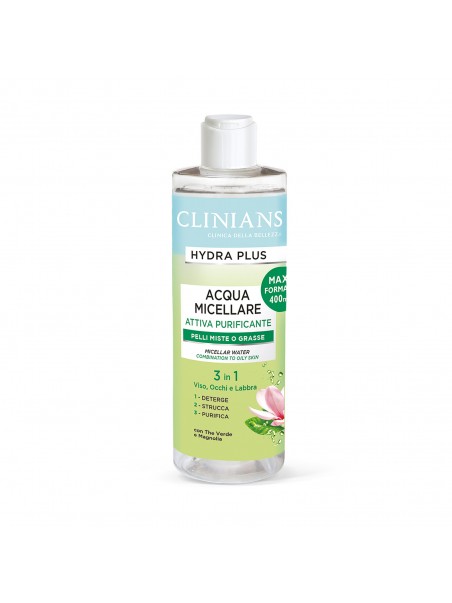 Clinians - ACQUA MICELLARE ATTIVA PURIFICANTE 400mL